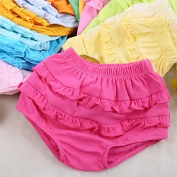Pantalones cortos bebé encaje suave, bóxer a rayas de verano