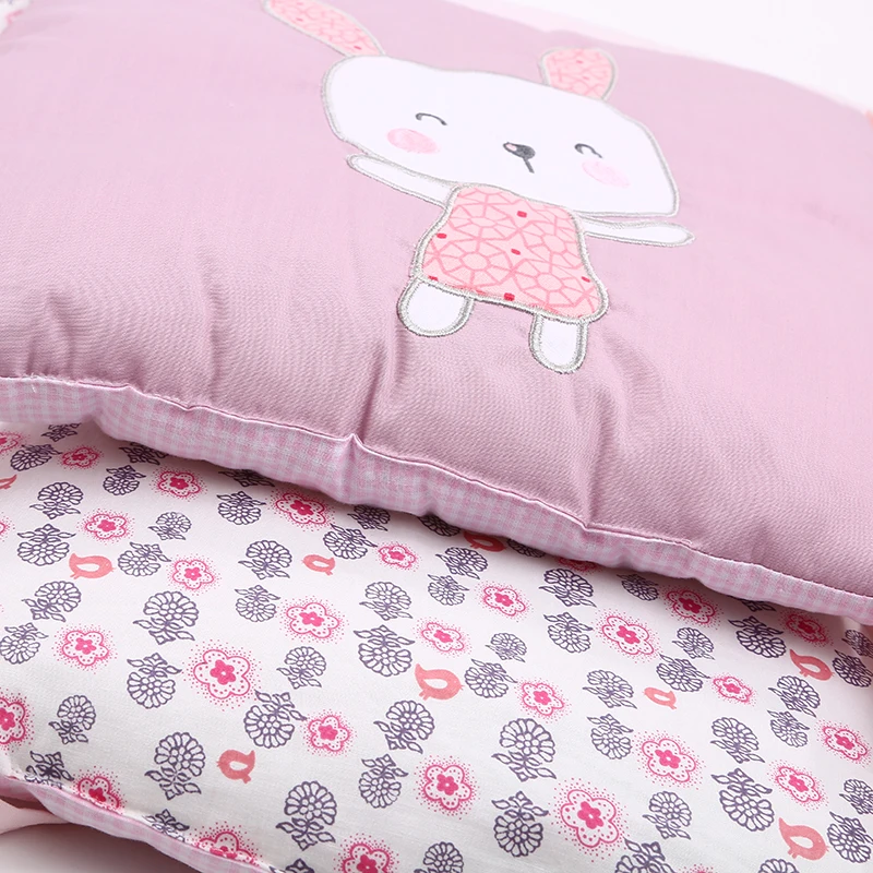 Parachoques cuna transpirable de bebé conejito, protector cama - imagen 5