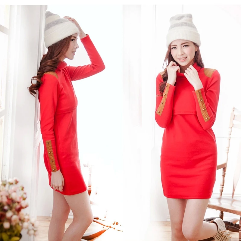 Emotion Moms - Vestido de Maternidad Cuello Alto - imagen 3