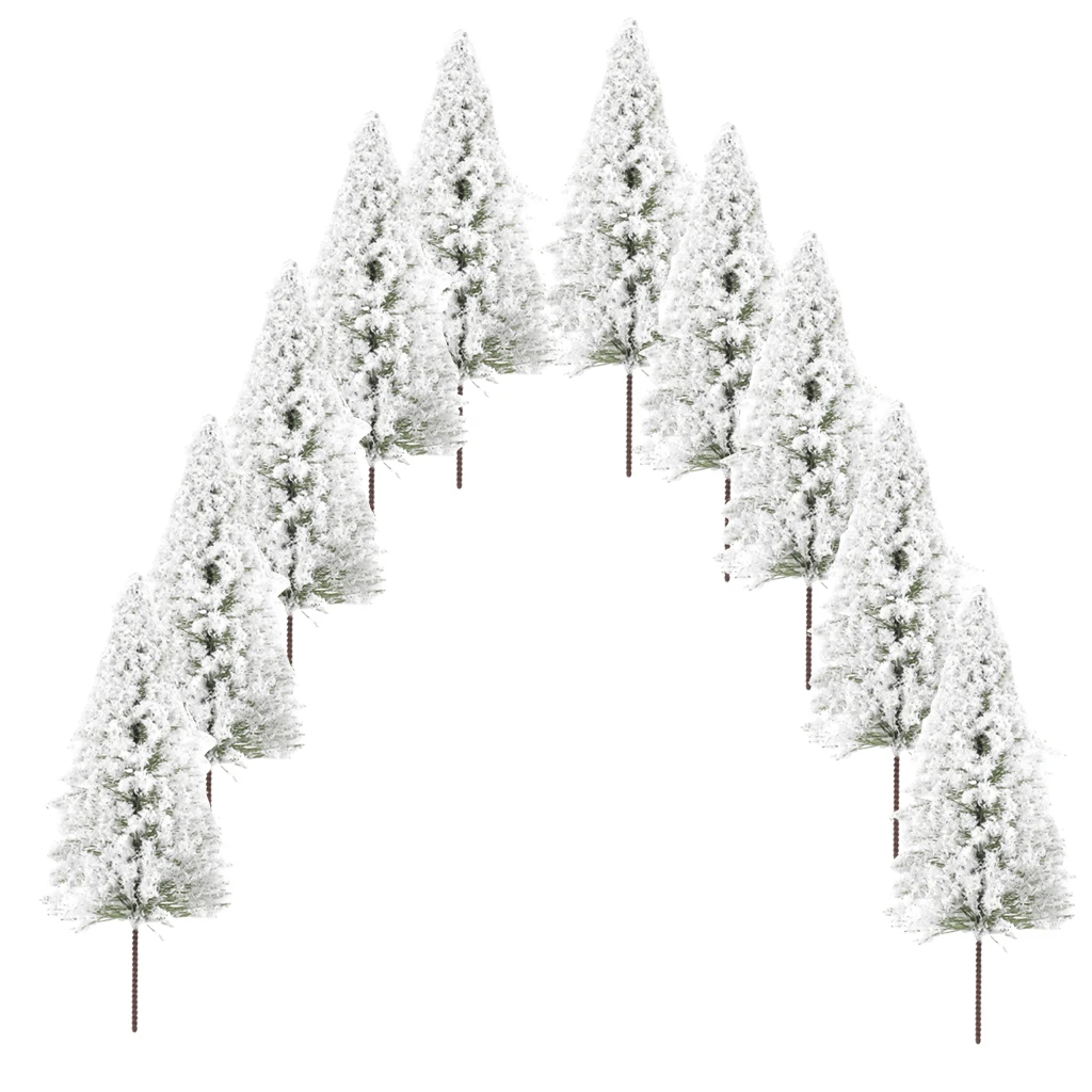 Árboles de pino en miniatura para diorama