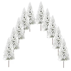 Diorama infantil invernal – Escenario nevado con árboles