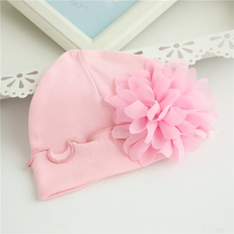 Gorro bebé recién nacido de algodón suave estilo princesa - imagen 4