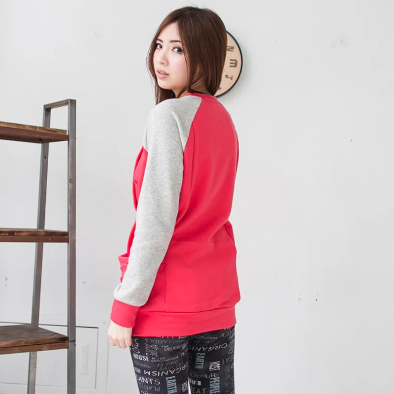 Sudadera de lactancia manga larga de invierno para embarazadas - imagen 5