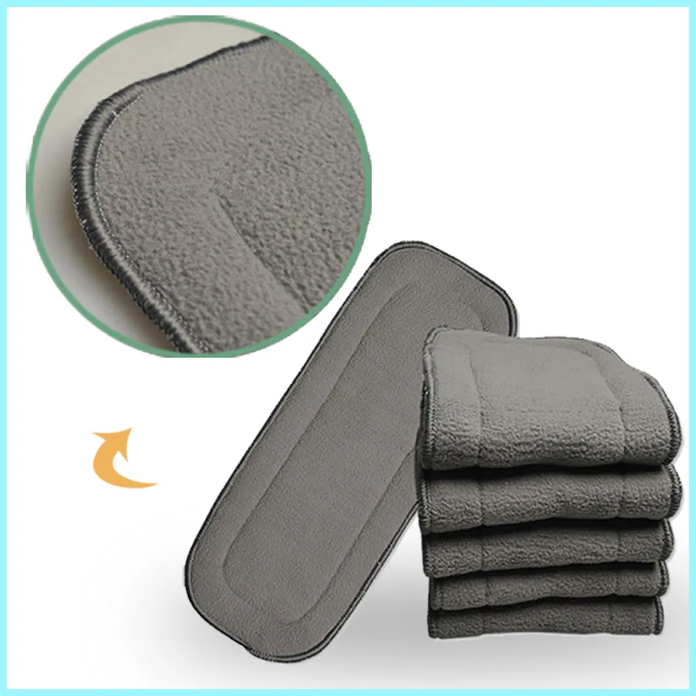 Insertos con carbón de bambú para pañales de tela reutilizables - imagen 3