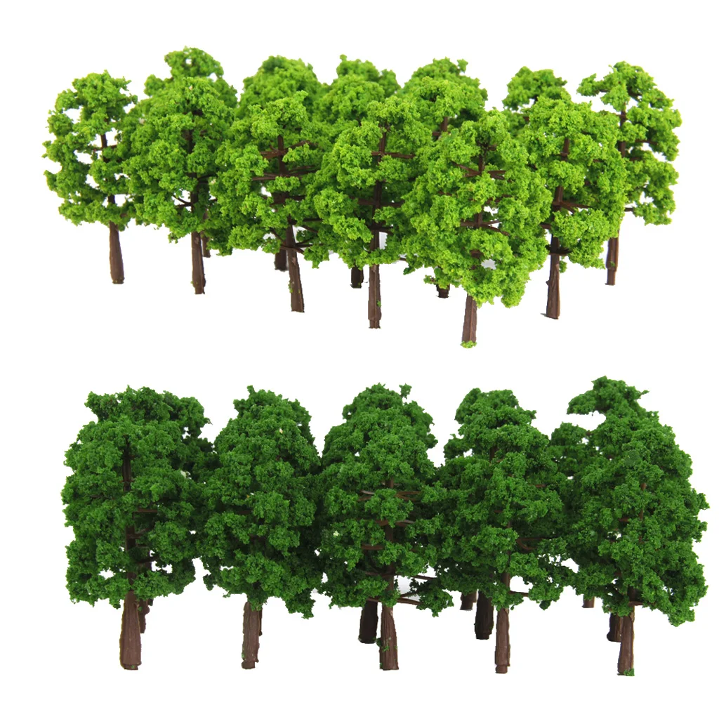 Árboles de plástico 1:150 N para paisaje ferroviario - imagen 4