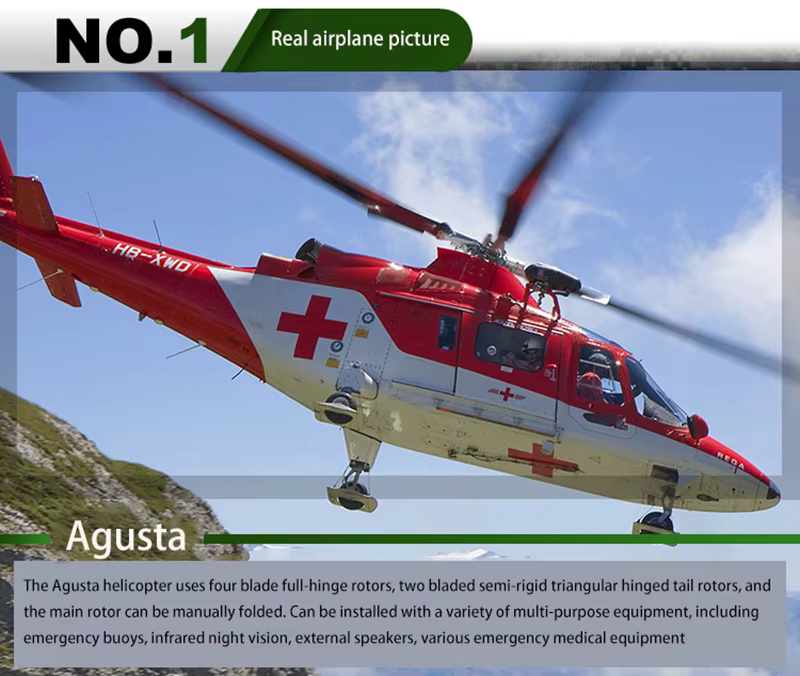 Helicóptero SYMA S111G vista frontal con detalles militares