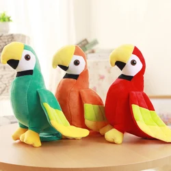 Peluche de guacamayo realista suave para bebé y niños