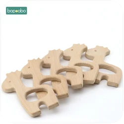 Bopoobo colgante de dentición de haya para masticar juguete sensorial