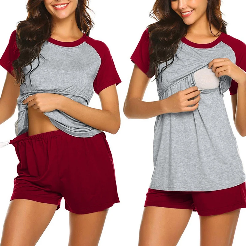 Pijama de maternidad para verano – Ideal para lactancia y posparto - imagen 4