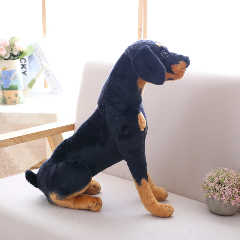 Peluche de perro negro tierno para regalar, suave y blandito - imagen 4