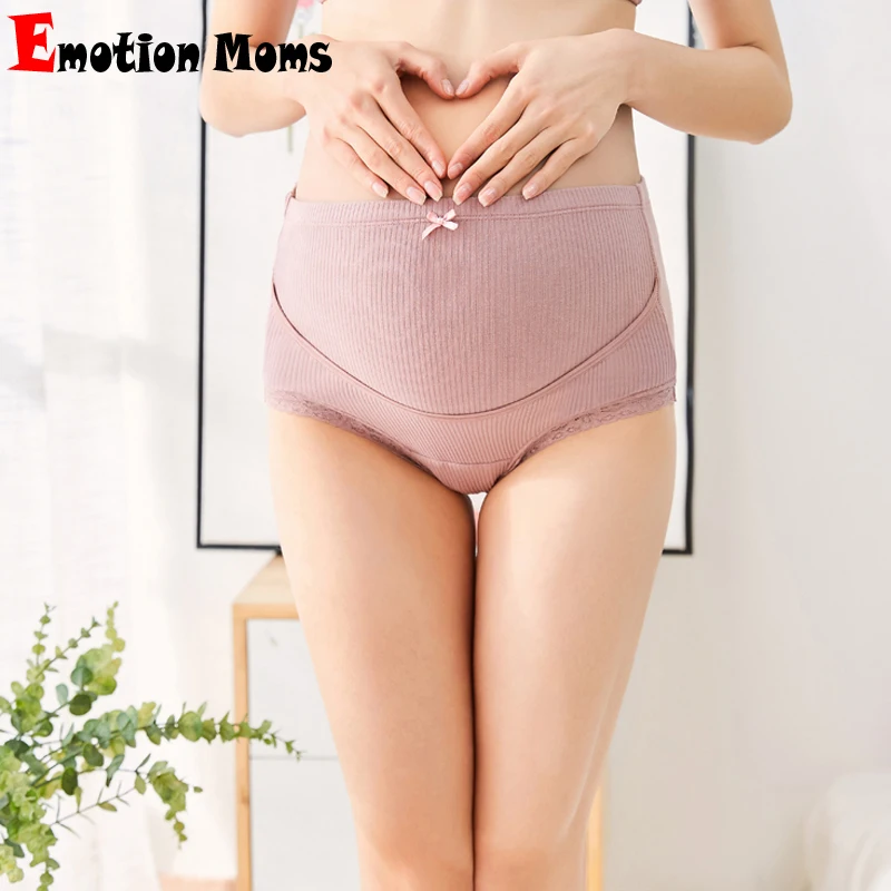 Bragas de algodón para embarazo de cintura alta, cómodas - imagen 4