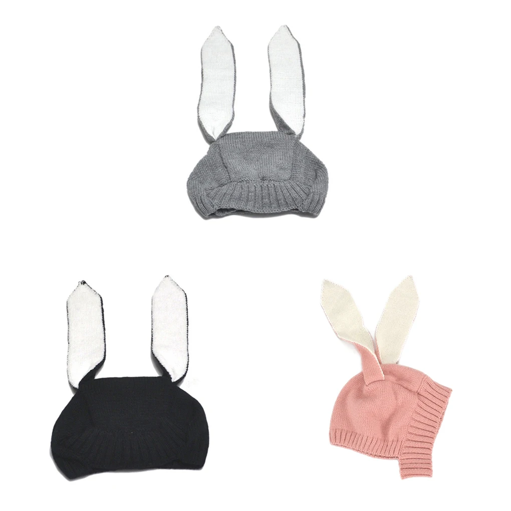 Gorro de punto orejas de conejo para bebé – Otoño Invierno