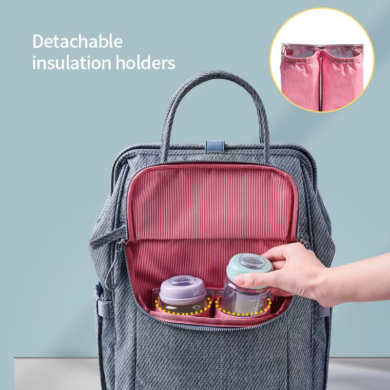 Bolso maternal impermeable de gran capacidad para pañales – Viajes - imagen 2
