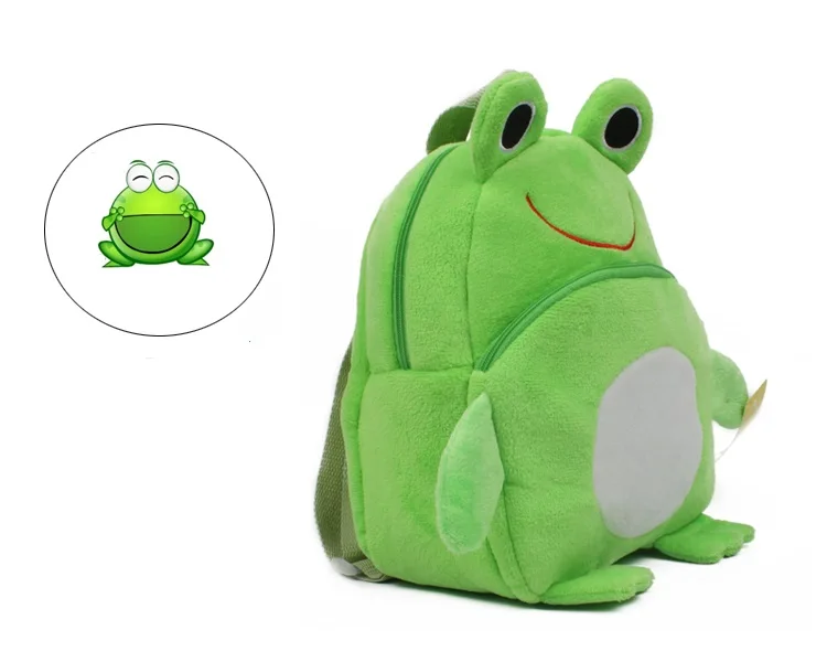 Frog-Mini mochila escolar para bebé – Felpa suave y divertida - imagen 2