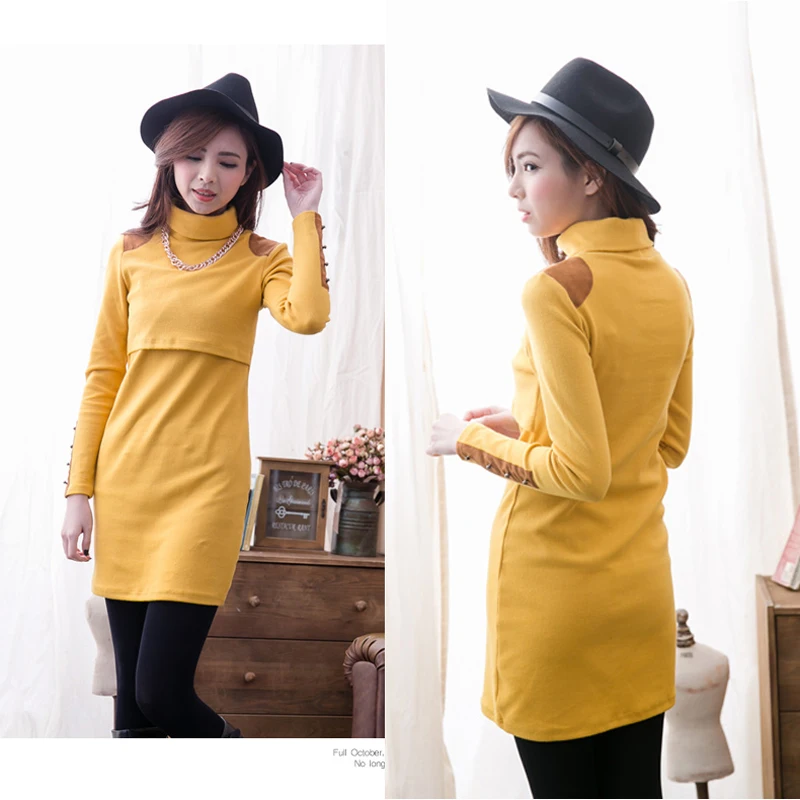 Emotion Moms - Vestido de Maternidad Cuello Alto - imagen 4
