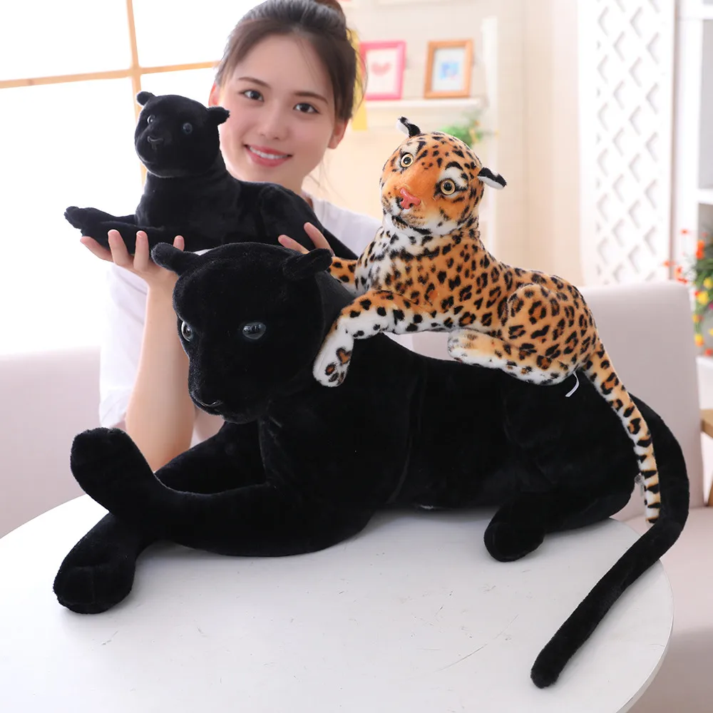 Peluche realista de guepardo gigante, felpa suave para jugar - imagen 2