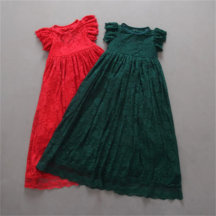 Vestido largo ahuecado, vista lateral