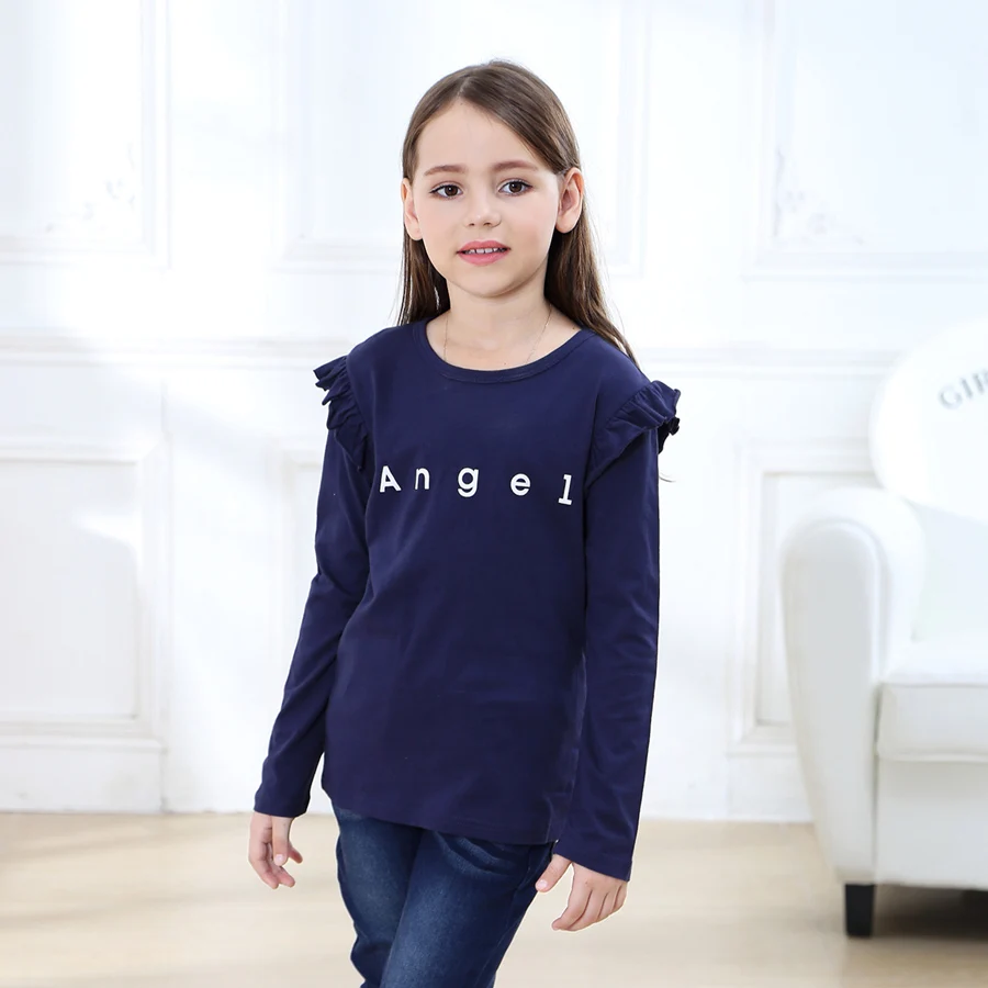 SheeCute Camiseta manga larga niña – Estampado dibujos animados - imagen 4