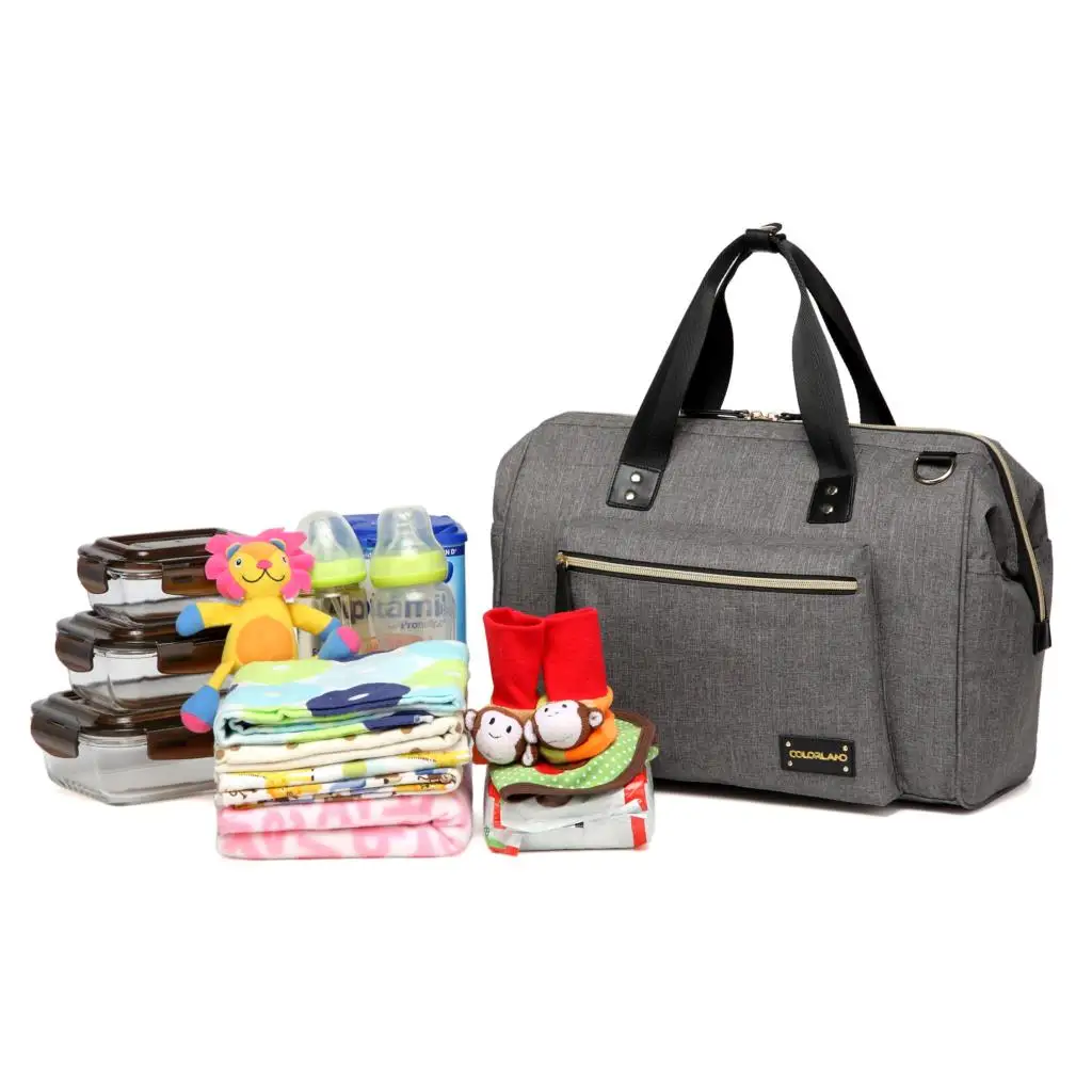 Colorland Bolsa de Pañales Impermeable con Cambiador para Bebé - imagen 3