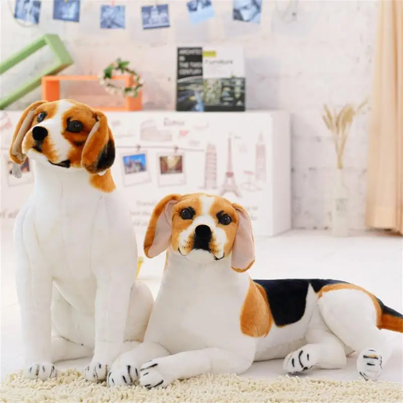 Peluche realista de Beagle gigante para niños y mascotas