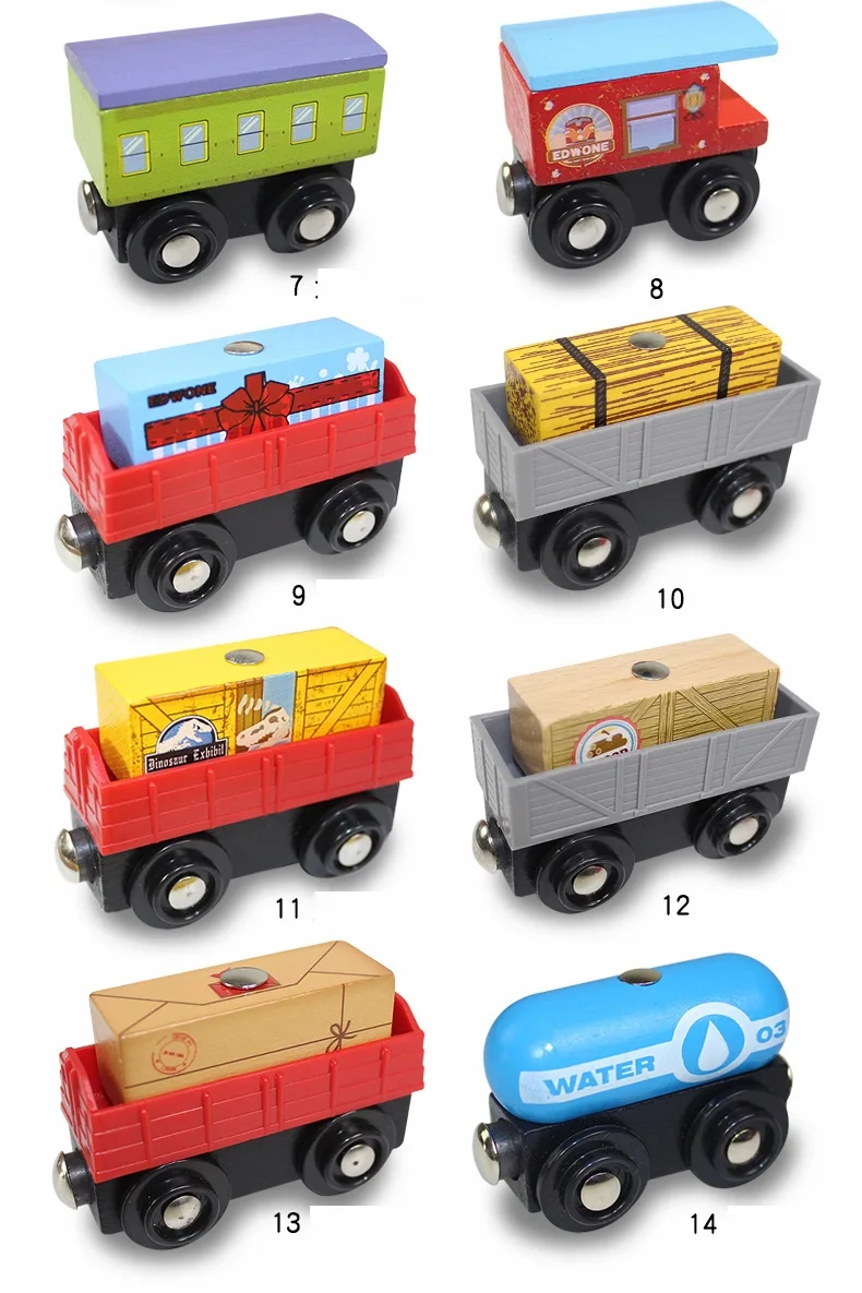 Vista del tren infantil estilo locomotora