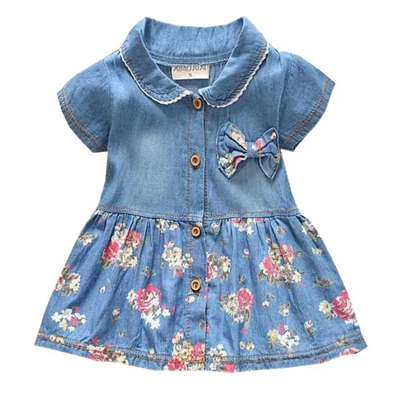 Vestido veraniego de manga corta para niña – cómodo y moderno