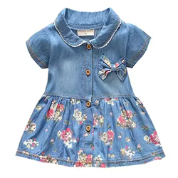 Vestido veraniego de manga corta para niña – cómodo y moderno