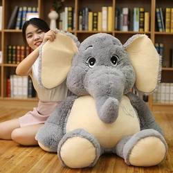 Peluche elefante gigante gris de orejas grandes, regalo infantil
