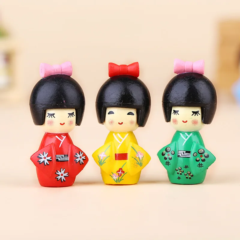 Figurita japonesa para niña - decoración mini bonsái y jardín de hadas - imagen 4