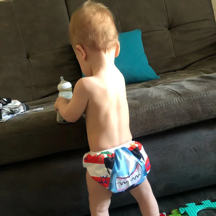 Pañal de baño sumergible para bebé 0-2 años – Bañador swim reutilizable - imagen 4