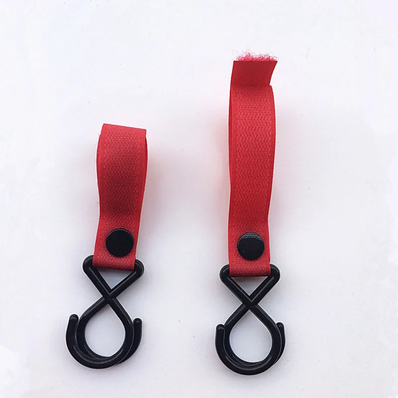 Gancho para cochecito de bebé con clips colgador correa