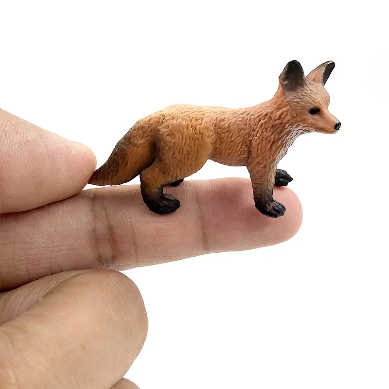 Figura de animal miniatura de zorro y cerdito para niños - imagen 5