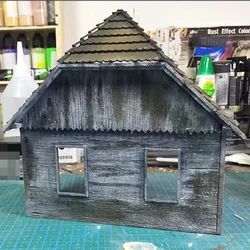 Casa de madera europea para diorama militar 1/35