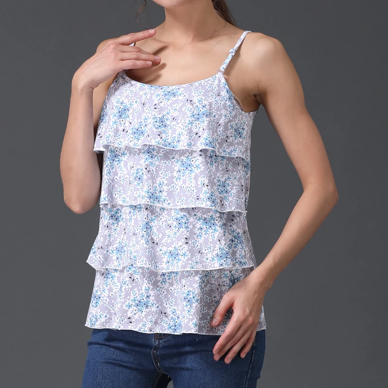 Camiseta de lactancia sin mangas transpirable para verano en maternidad - imagen 3