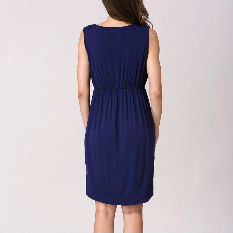 Vestido de lactancia sin mangas para embarazadas - Verano comodo - imagen 3