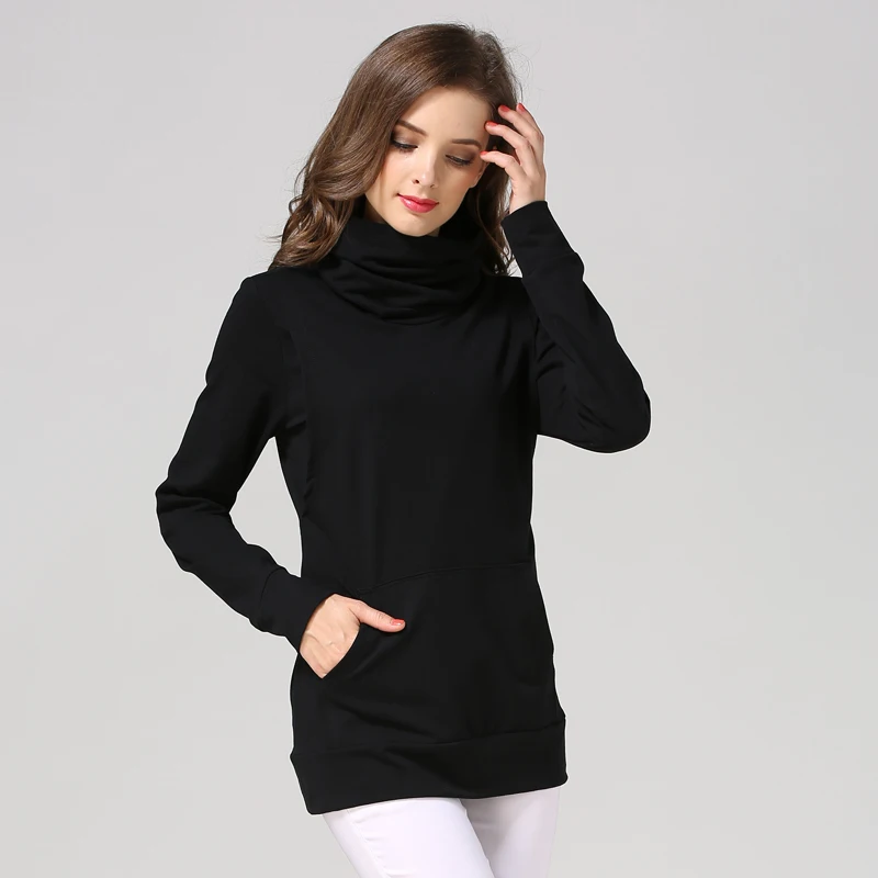 Sudadera de embarazo con capucha y algodón elástico - imagen 2