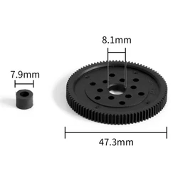 Engranaje de repuesto principal de plástico para RC crawler