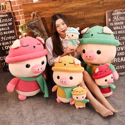 Colgante de peluche de cerdito con ropita suave para coche y mochila