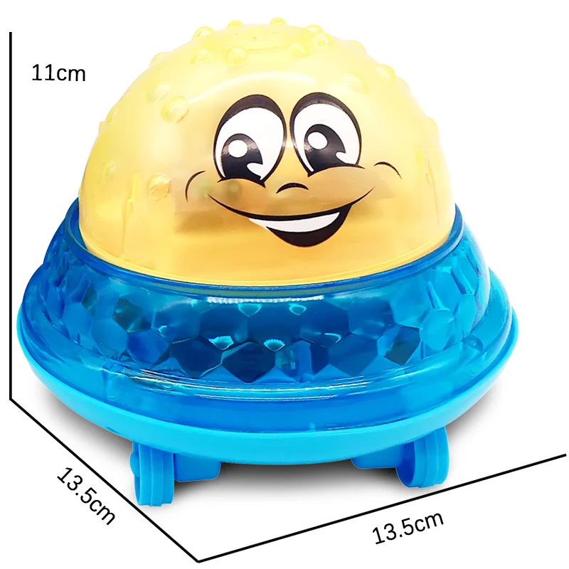 Juguete de baño con luz LED giratoria y rociador para niños - imagen 4