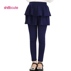 SheeCute Leggings falda niña – Color pastel primavera otoño