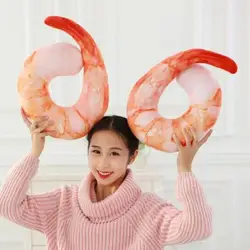 Peluche de langosta para niños con cuello en U – juguete tierno
