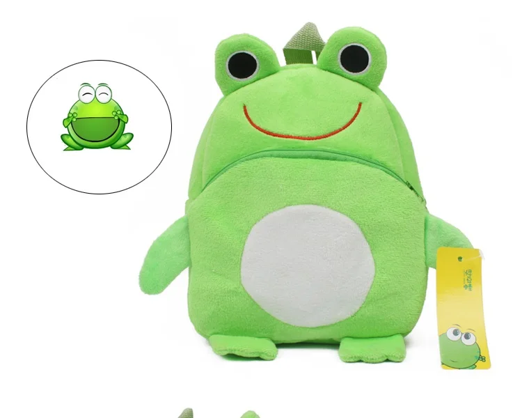 Frog-Mini mochila escolar para bebé – Felpa suave y divertida - imagen 5