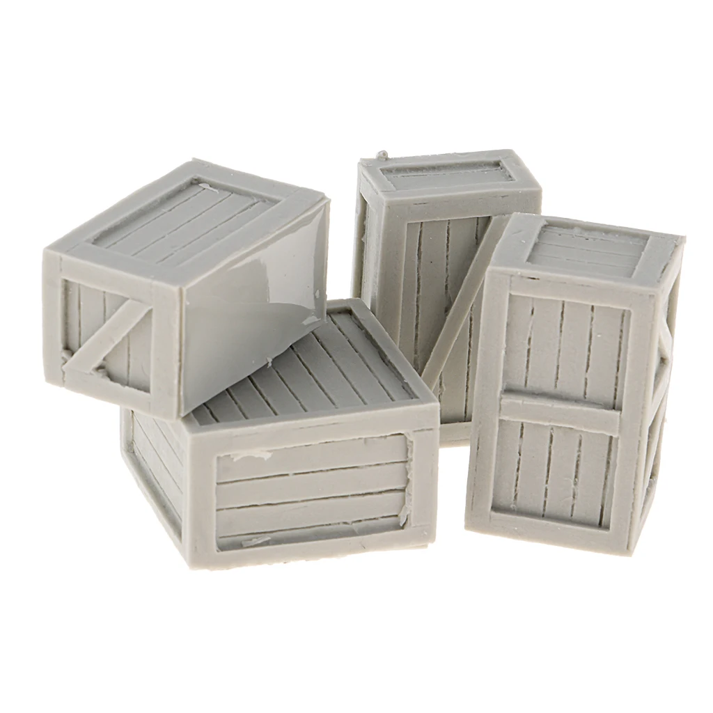 Cajas de resina WWII sin pintar vista frontal