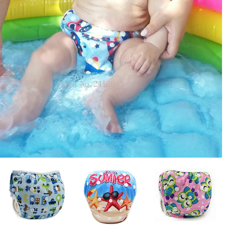 Pañal de baño sumergible para bebé 0-2 años – Bañador swim reutilizable - imagen 2