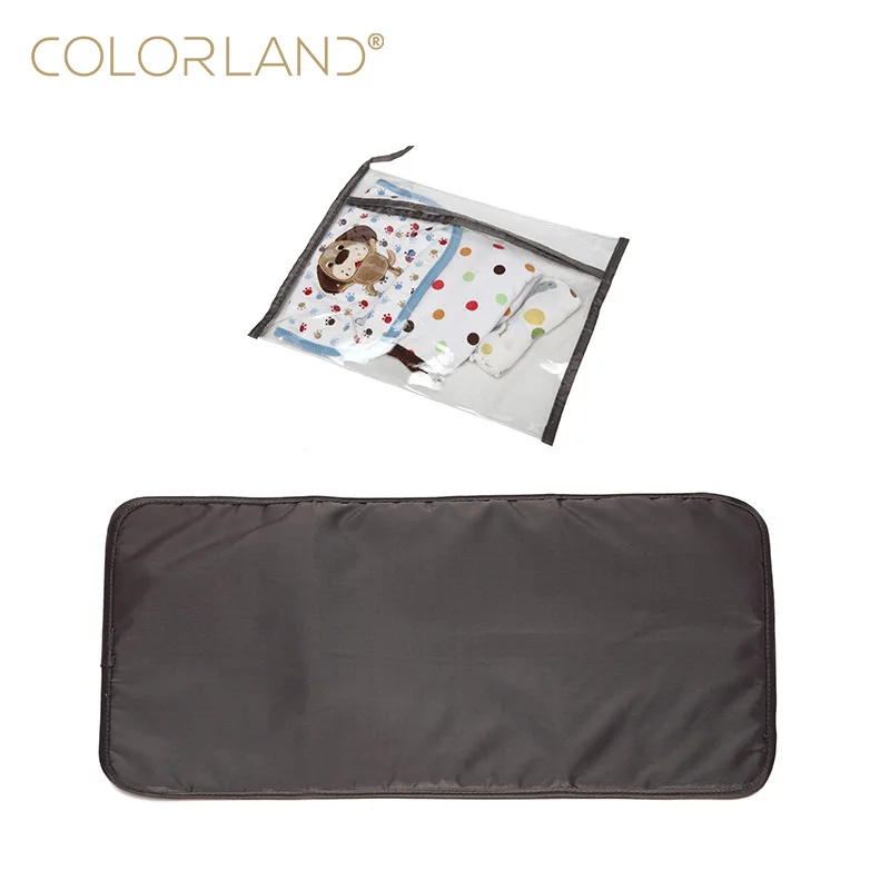 Bolsa de pañales Colorland a rayas blanco y negro para viaje - imagen 2
