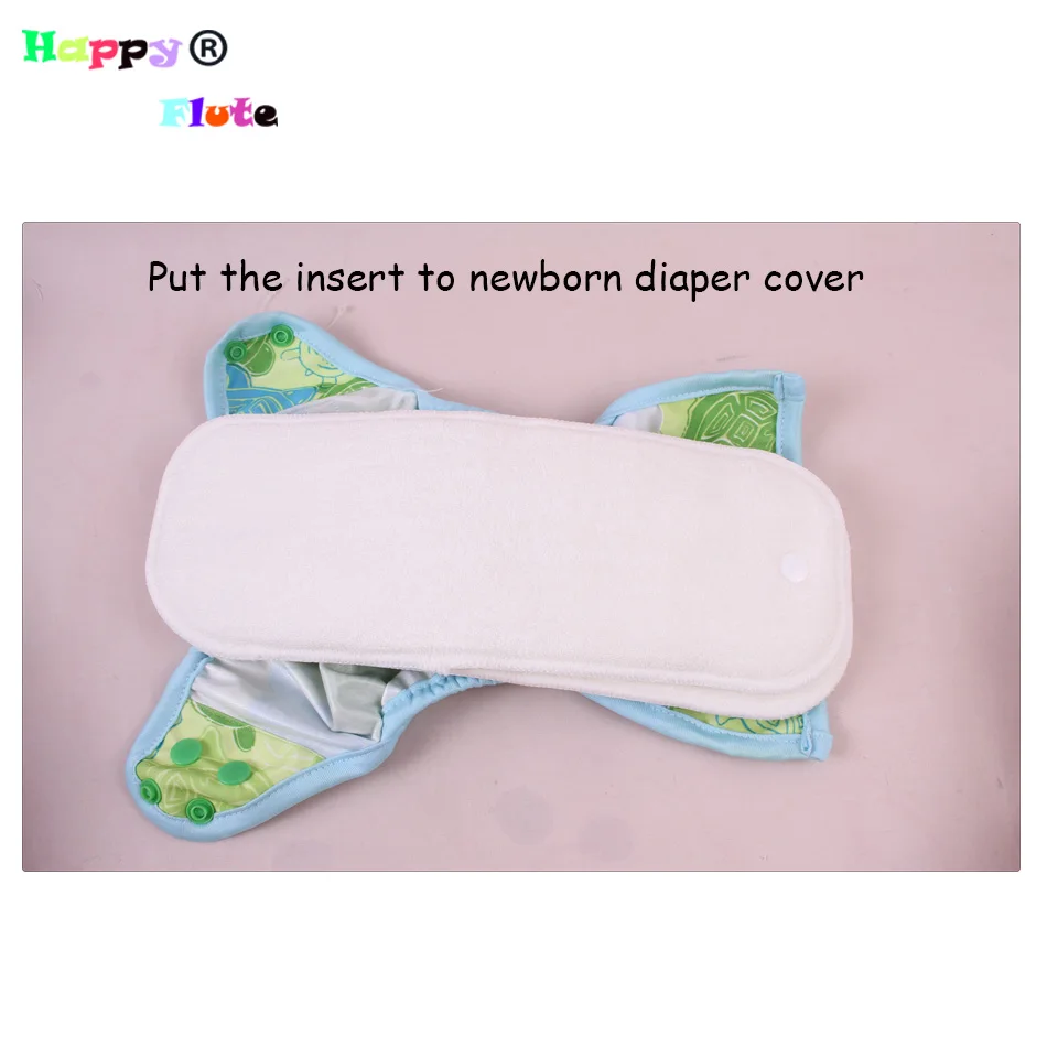 HappyFlute insertos de bambú para pañales de tela neonatal - imagen 3
