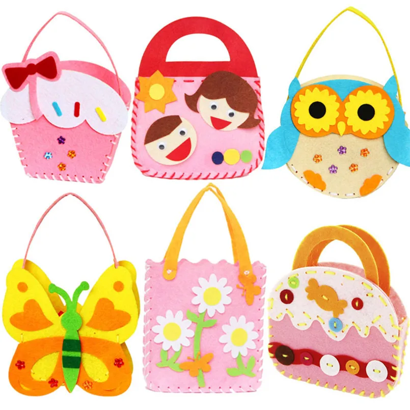 Kit de bolsos para decorar – Manualidades infantiles con dibujos animados
