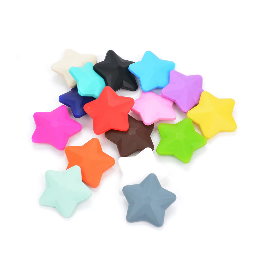 Collar DIY con cuentas de silicona estrella