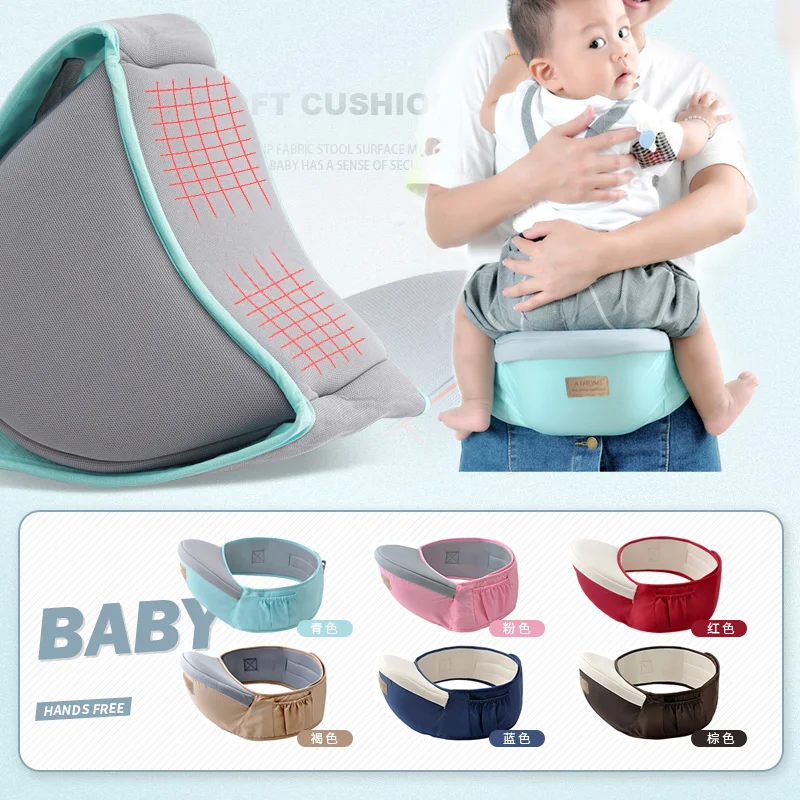 Mochila portabebés asiento de cadera y cinturón ajustable - imagen 2