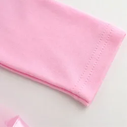 Vestido de algodón con lazo para bebé niña, estilo princesa